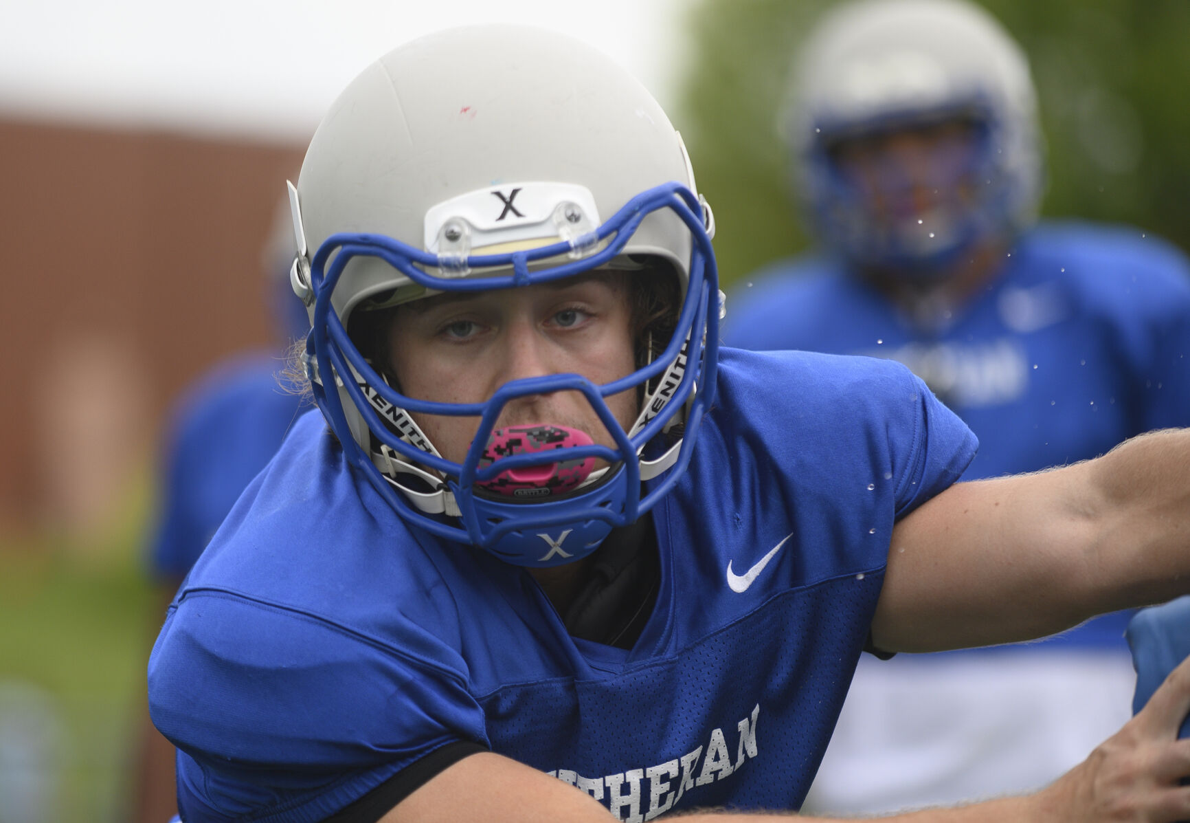 Lutheran St. Charles football practice